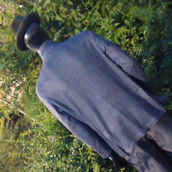 Q by Flynt Blazer Men's "Booth" (2) Button Navy Gray Unrestricted Luxury Blazer - Picture 11 of 16